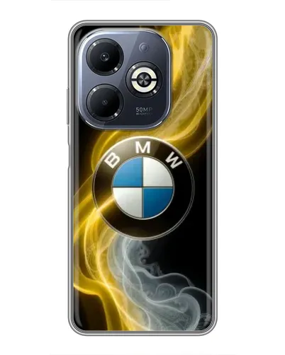 Чохол для Infinix Smart 8 Plus з картинкою «Золотистий дим BMW» Чохол для Infinix Smart 8 Plus з картинкою «Золотистий дим BMW»