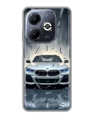 Чохол для Infinix Smart 8 Plus з картинкою «BMW у світлі фар» Чохол для Infinix Smart 8 Plus з картинкою «BMW у світлі фар»