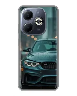 Чохол для Infinix Smart 8 Plus з картинкою «BMW у вогнях міста»