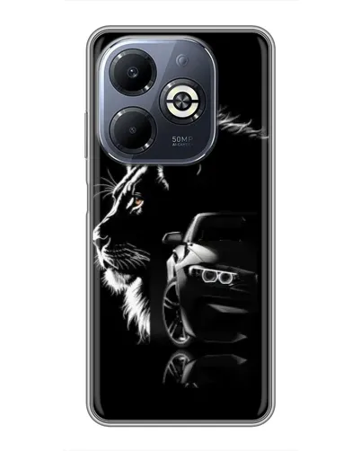 Чохол для Infinix Smart 8 Plus з картинкою «BMW та лев» Чохол для Infinix Smart 8 Plus з картинкою «BMW та лев»