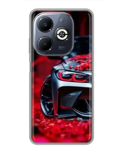 Чохол для Infinix Smart 8 Plus з картинкою «Спортивна BMW та квіти» Чохол для Infinix Smart 8 Plus з картинкою «Спортивна BMW та квіти»