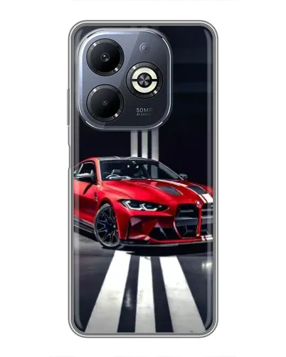 Чохол для Infinix Smart 8 Plus з картинкою «Червона BMW на дорозі» Чохол для Infinix Smart 8 Plus з картинкою «Червона BMW на дорозі»