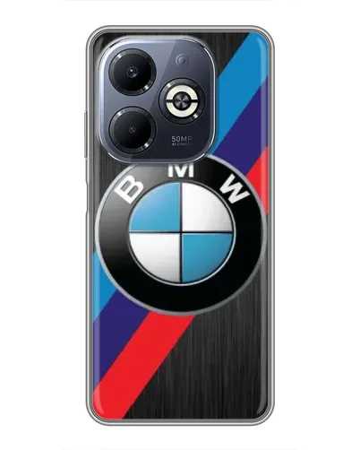Чохол для Infinix Smart 8 Plus з картинкою «BMW M-stripes стиль» Чохол для Infinix Smart 8 Plus з картинкою «BMW M-stripes стиль»