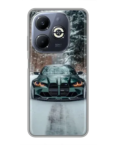 Чохол для Infinix Smart 8 Plus з картинкою «BMW у зимовому лісі» Чохол для Infinix Smart 8 Plus з картинкою «BMW у зимовому лісі»