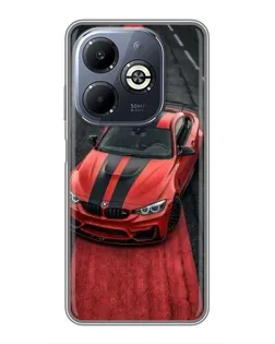 Чохол для Infinix Smart 8 Plus з картинкою «BMW на червоній доріжці»