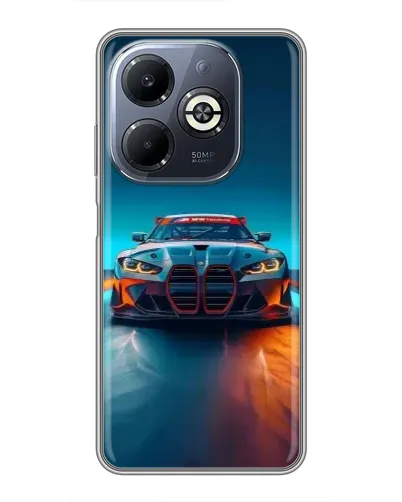 Чохол для Infinix Smart 8 Plus з картинкою «BMW — вогні неону» Чохол для Infinix Smart 8 Plus з картинкою «BMW — вогні неону»