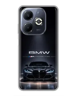 Чохол для Infinix Smart 8 Plus з картинкою «BMW крізь нічне місто»