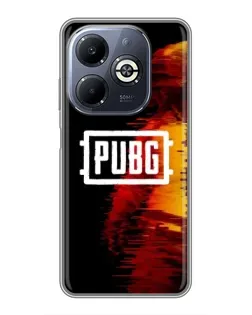 Чехол для Infinix Smart 8 Plus с картинкой «Яркий логотип PUBG»