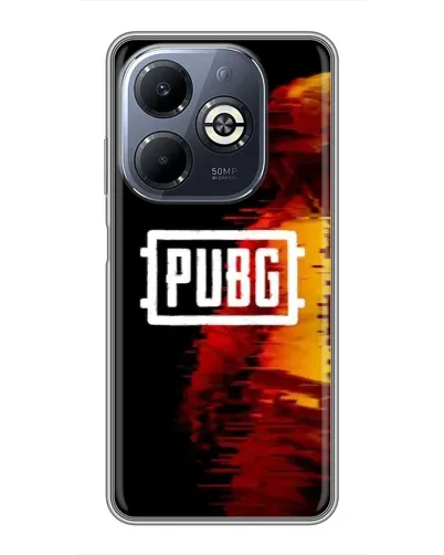 Чехол для Infinix Smart 8 Plus с картинкой «Яркий логотип PUBG»