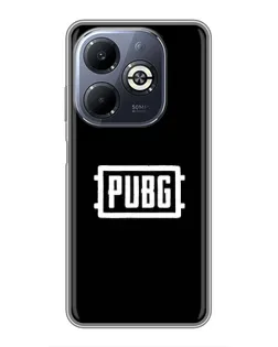 Чехол для Infinix Smart 8 Plus с картинкой «Лого BMW — металлический блеск»