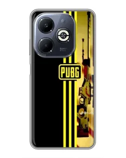 Чехол для Infinix Smart 8 Plus с картинкой «PUBG — камуфляжный шлем»