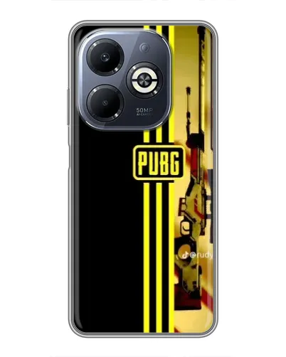 Чехол для Infinix Smart 8 Plus с картинкой «PUBG — камуфляжный шлем»