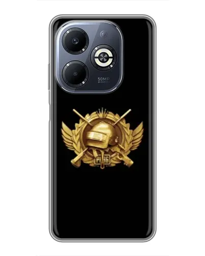 Чехол для Infinix Smart 8 Plus с картинкой «PUBG — оранжевый градиент»
