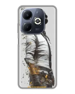 Чехол для Infinix Smart 8 Plus с картинкой «PUBG — боец в пыли»