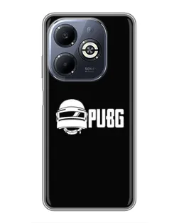 Чехол для Infinix Smart 8 Plus с картинкой «PUBG — классический лого»