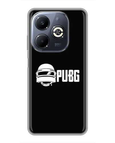 Чехол для Infinix Smart 8 Plus с картинкой «PUBG — классический лого»