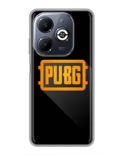 Чехол для Infinix Smart 8 Plus с картинкой «PUBG — рамка лого»
