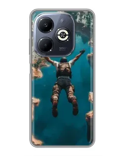 Чехол для Infinix Smart 8 Plus с картинкой «PUBG — свободное падение»