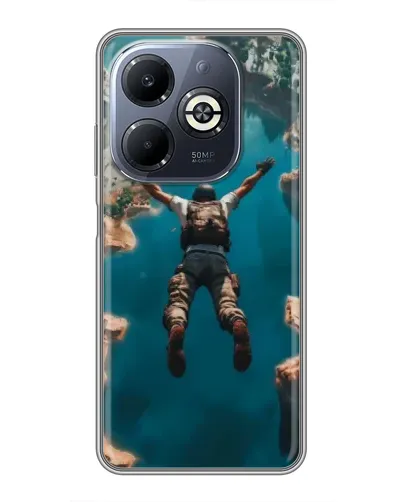 Чехол для Infinix Smart 8 Plus с картинкой «PUBG — свободное падение»