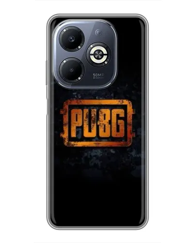 Чехол для Infinix Smart 8 Plus с картинкой «PUBG — золотой логотип»