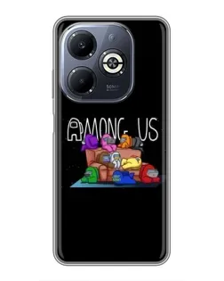 Чехол для Infinix Smart 8 Plus с картинкой «Логотип Among Us»