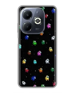 Чехол для Infinix Smart 8 Plus с картинкой «Экипаж Among Us»