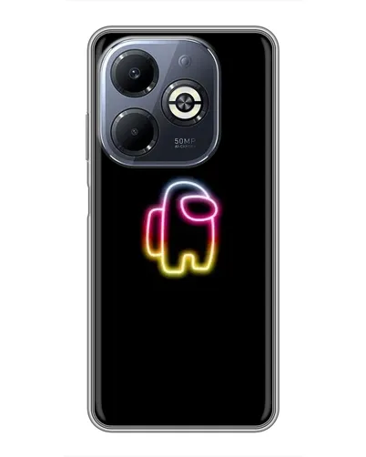Чехол для Infinix Smart 8 Plus с картинкой «Among Us градиент»