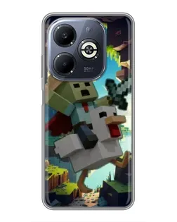 Чехол для Infinix Smart 8 Plus с картинкой «Стив и гусь»