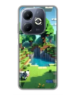 Чехол для Infinix Smart 8 Plus с картинкой «Minecraft летний день»