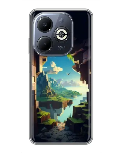 Чехол для Infinix Smart 8 Plus с картинкой «Вид из пещеры»