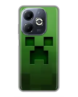 Чехол для Infinix Smart 8 Plus с картинкой «Крипер микро-дизайн»