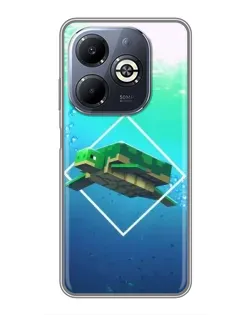 Чехол для Infinix Smart 8 Plus с картинкой «Черепаха Minecraft» Чехол для Infinix Smart 8 Plus с картинкой «Черепаха Minecraft»