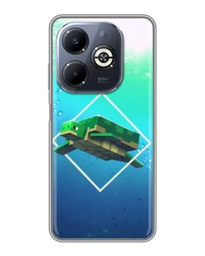 Чехол для Infinix Smart 8 Plus с картинкой «Черепаха Minecraft» Чехол для Infinix Smart 8 Plus с картинкой «Черепаха Minecraft»