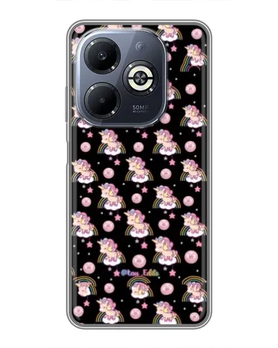 Чехол для Infinix Smart 8 Plus с картинкой «Magic Unicorn паттерн»