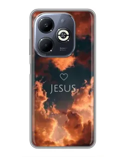 Чохол для Infinix Smart 8 Plus з картинкою «Сяйво Імені Jesus»