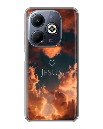 Чехол для Infinix Smart 8 Plus с картинкой «Сияние Имени Jesus» Чехол для Infinix Smart 8 Plus с картинкой «Сияние Имени Jesus»