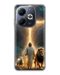 Чохол для Infinix Smart 8 Plus з картинкою «Лев Юди та Світло»