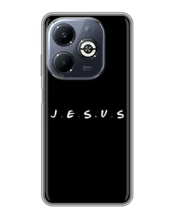 Чехол для Infinix Smart 8 Plus с картинкой «Точки веры J.E.S.U.S.»