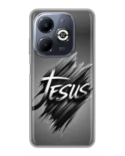 Чехол для Infinix Smart 8 Plus с картинкой «Надпись Jesus Graffiti»