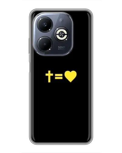 Чехол для Infinix Smart 8 Plus с картинкой «Сердце и Крест» Чехол для Infinix Smart 8 Plus с картинкой «Сердце и Крест»