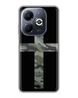 Чехол для Infinix Smart 8 Plus с картинкой «Милитари Крест»