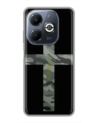Чехол для Infinix Smart 8 Plus с картинкой «Милитари Крест» Чехол для Infinix Smart 8 Plus с картинкой «Милитари Крест»