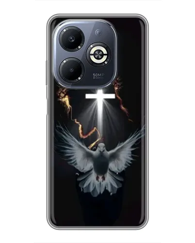 Чехол для Infinix Smart 8 Plus с картинкой «Голубь и Свет» Чехол для Infinix Smart 8 Plus с картинкой «Голубь и Свет»