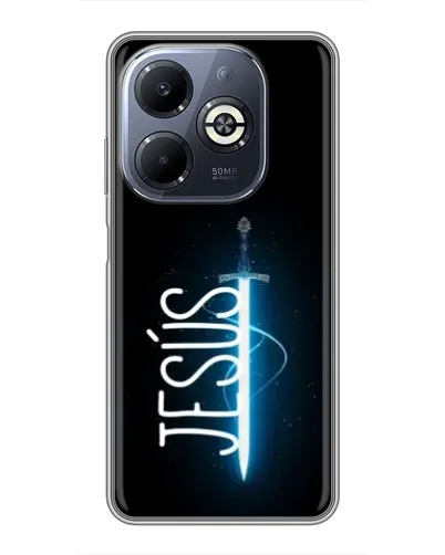 Чехол для Infinix Smart 8 Plus с картинкой «Меч Духа Jesus» Чехол для Infinix Smart 8 Plus с картинкой «Меч Духа Jesus»