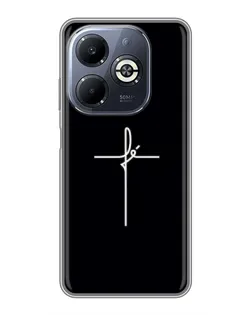 Чехол для Infinix Smart 8 Plus с картинкой «Тонкий крест»