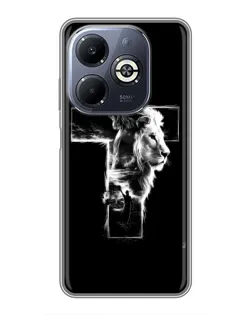 Чехол для Infinix Smart 8 Plus с картинкой «Сияющий крест Jesus»