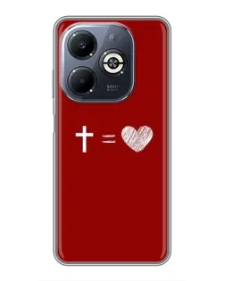 Чехол для Infinix Smart 8 Plus с картинкой «Уравнение любви»