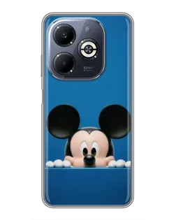 Чехол для Infinix Smart 8 Plus с картинкой «Микки выглядывает»