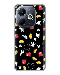 Чехол для Infinix Smart 8 Plus с картинкой «Графический принт лапок»