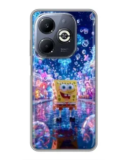 Чехол для Infinix Smart 8 Plus с картинкой «Неоновый океан»
